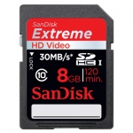 Karta pamięci SanDisk SDHC 8GB Extreme HD Video 30MB/s