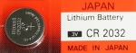 bateria litowa mini CR2032