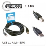 Kabel do Drukarki USB 2.0 A-B 1.8m HQ