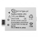 Akumulator LP-E5 do Canon li-ion 2900mAh