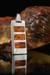 Pendrive ZaNa Silver Cherry 8GB - srebro 925 + bursztyn