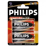 2 x bateria alkaliczna Philips PowerLife LR20/D (blister)