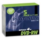 Płyta DVD-RW 4,7GB 4X PLATINUM SLIM