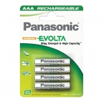 4 x akumulatorki Panasonic Evolta R03/AAA 800mAh