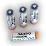 4 x akumulatorki Sanyo R6/AA Ni-MH 2700mAh