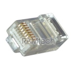 Wtyk końcówka RJ45 na kabel UTP złocony