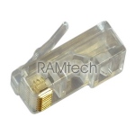 Wtyk końcówka RJ45 na kabel UTP złocony