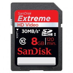Karta pamięci SanDisk SDHC 8GB Extreme HD Video 30MB/s