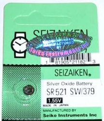 bateria srebrowa mini Seizaiken NR379/G0/SR521SW