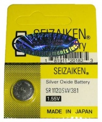 bateria srebrowa mini Seizaiken NR381/G8/SR1120SW
