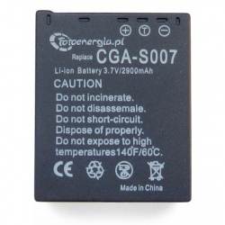 Akumulator CGA-S007 do Panasonic li-ion 2900mAh