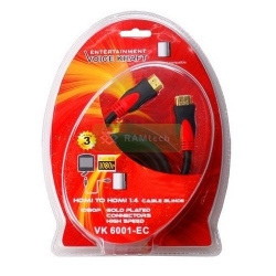 Kabel Voice Kraft HDMI-HDMI (1.4) High Speed / Ethernet 1,5m Gold