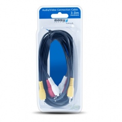 Kabel 3 x CHINCH - 3 x CHINCH (3RCA-3RCA) 3m