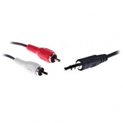 Kabel MINIJACK - 2 x CHINCH (2RCA) 5m
