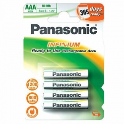 4 x akumulatorki Panasonic Infinium R03/AAA 800mAh