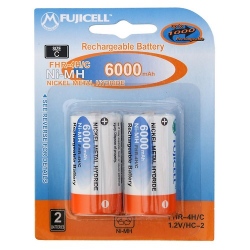 2 x akumulatorki Fujicell R14/C Ni-MH 6000mAh