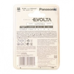 4 x akumulatorki Panasonic Evolta R6/AA 2050mAh