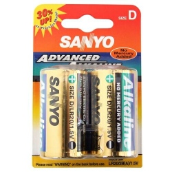 2 x bateria alkaliczna Sanyo LR20/D (blister)