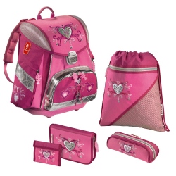 Tornister HAMA Step By Step "PINK ROMANCE" zestaw 5-cz.