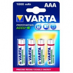 4 x akumulatorki Varta Proffesional  R03 AAA Ni-MH 1000mAh  + BOX