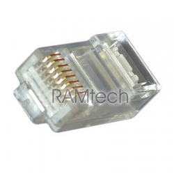 Wtyk końcówka RJ45 na kabel UTP złocony