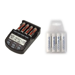 Ładowarka profesjonalna BC-700 + 4 x R03/AAA Sanyo Eneloop