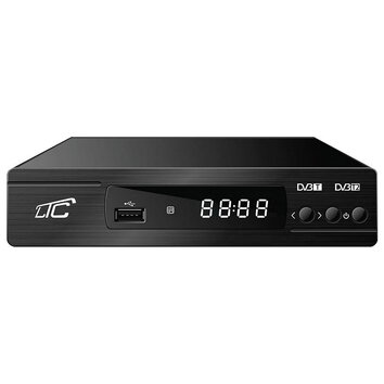 Tuner DVB-T2/HEVC LTC DVB101/201 z pilotem programowalnym H.265